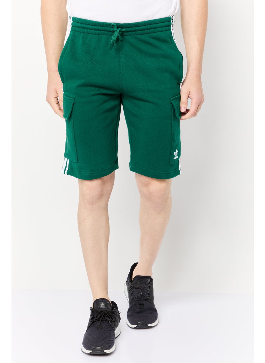 Men Sportswear Fit Training Cargo Shorts, Green