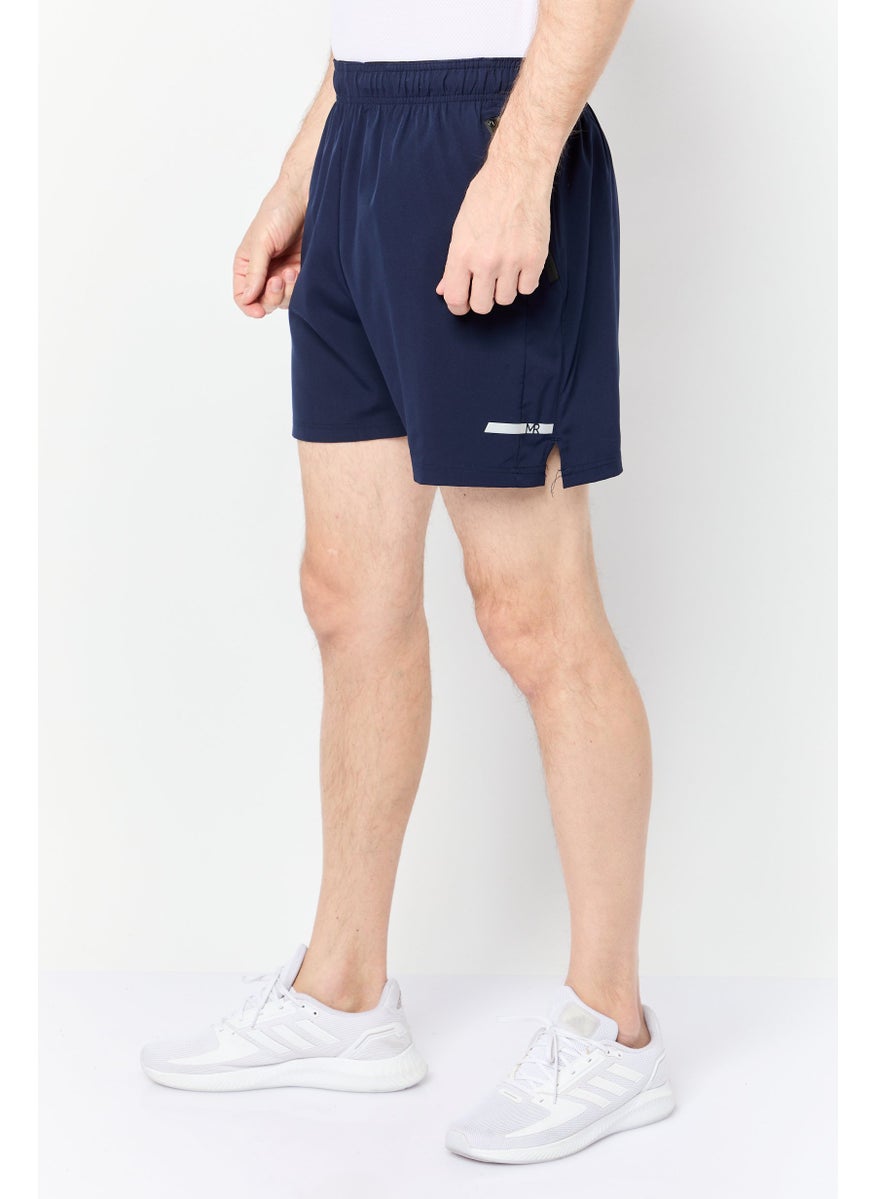 Men 5 Inseam Sportswear Fit Training Short, Navy Blue