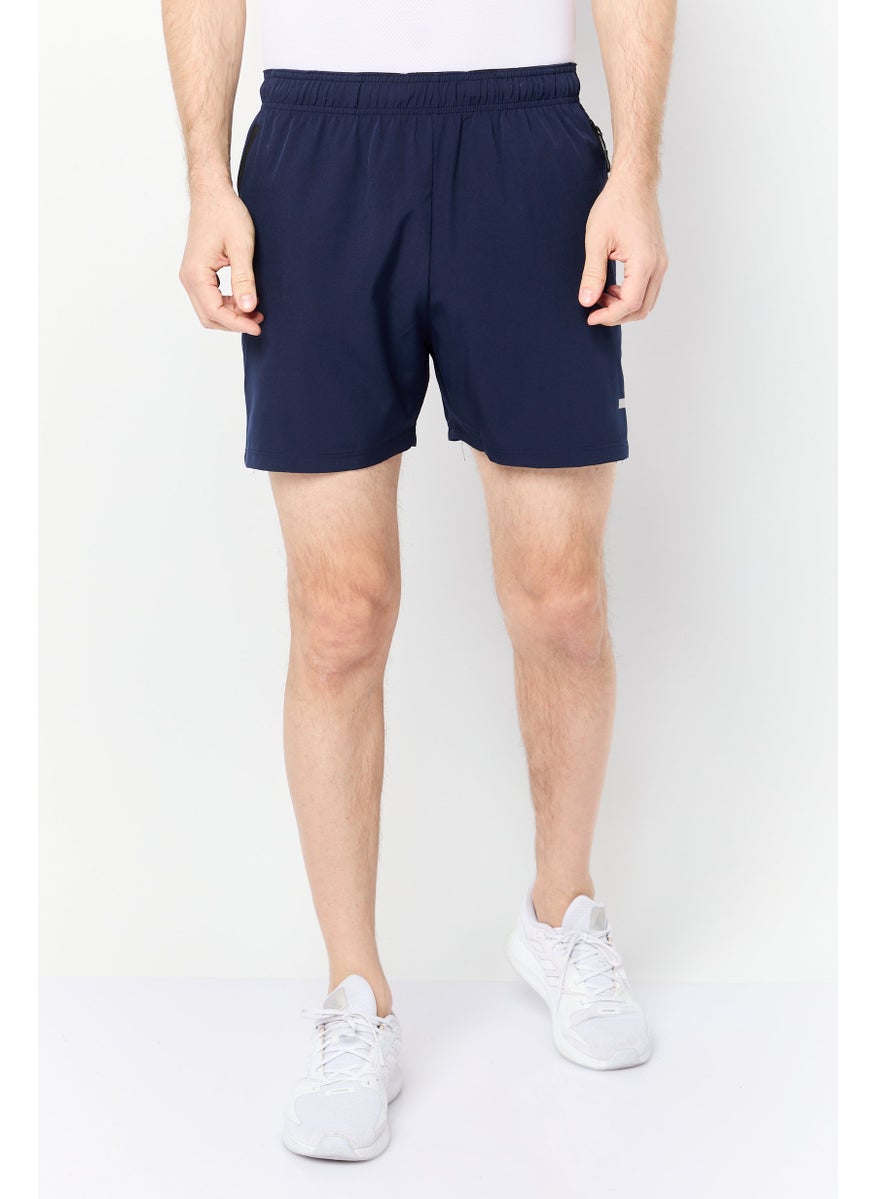 Men 5 Inseam Sportswear Fit Training Short, Navy Blue