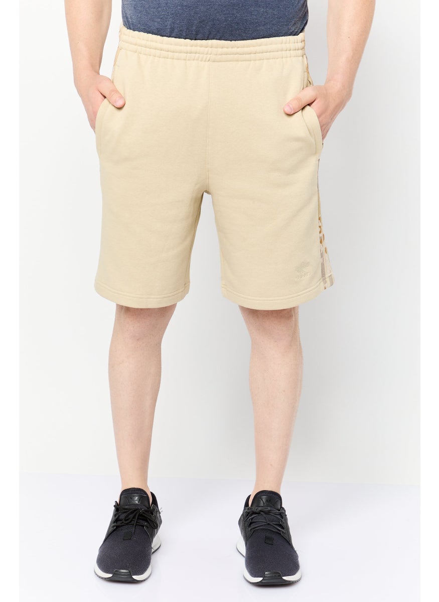 Men Sportswear Fit Outdoor Shorts, Beige
