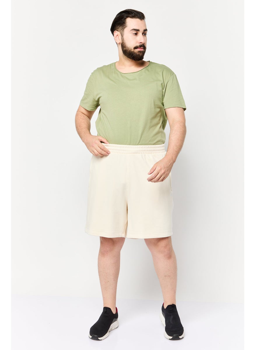 Men Sportswear Fit Outdoor Shorts, Off white