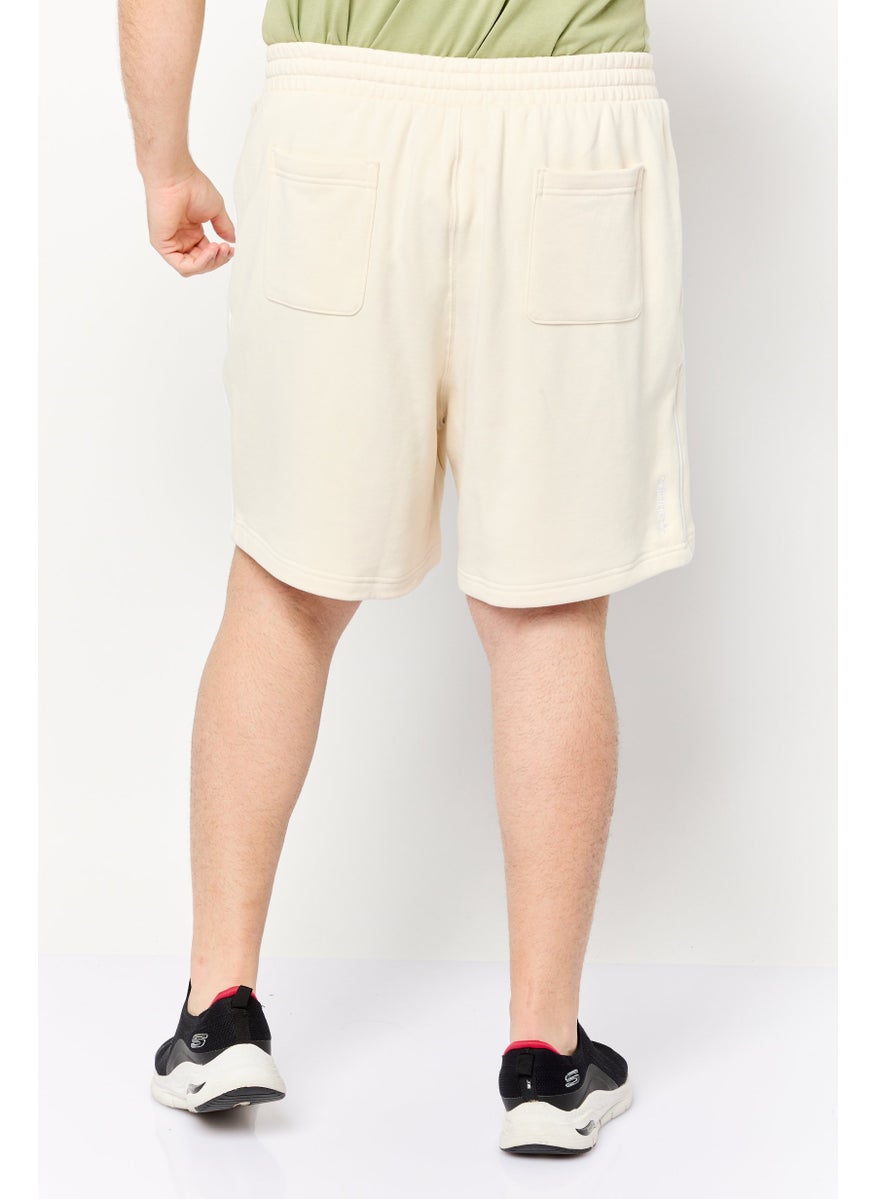 Men Sportswear Fit Outdoor Shorts, Off white