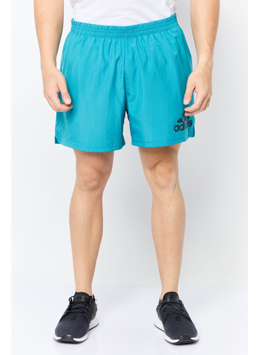 Men Sportswear Fit 5 Inseam Running Shorts, Teal Green