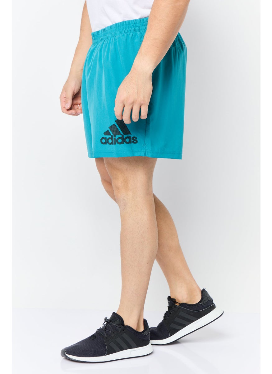 Men Sportswear Fit 5 Inseam Running Shorts, Teal Green
