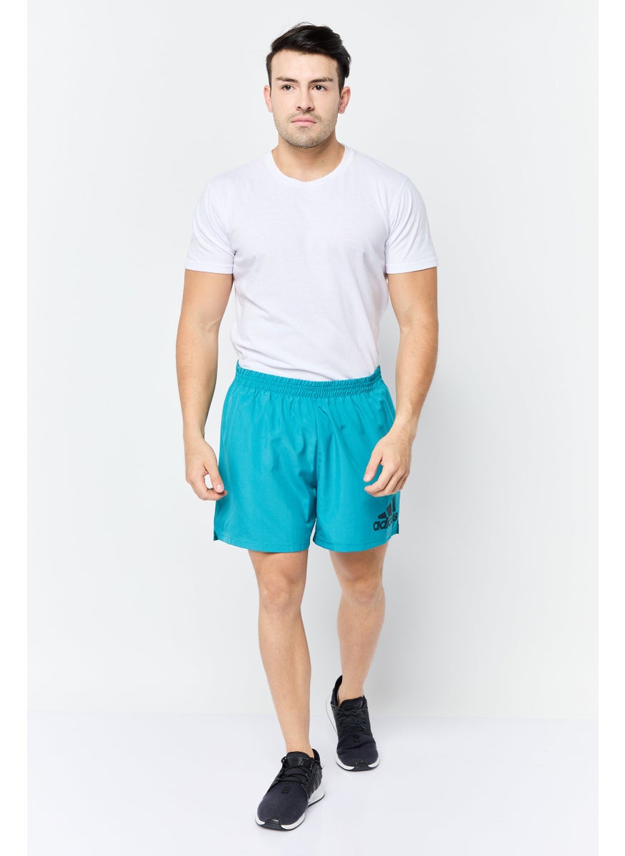 Men Sportswear Fit 5 Inseam Running Shorts, Teal Green