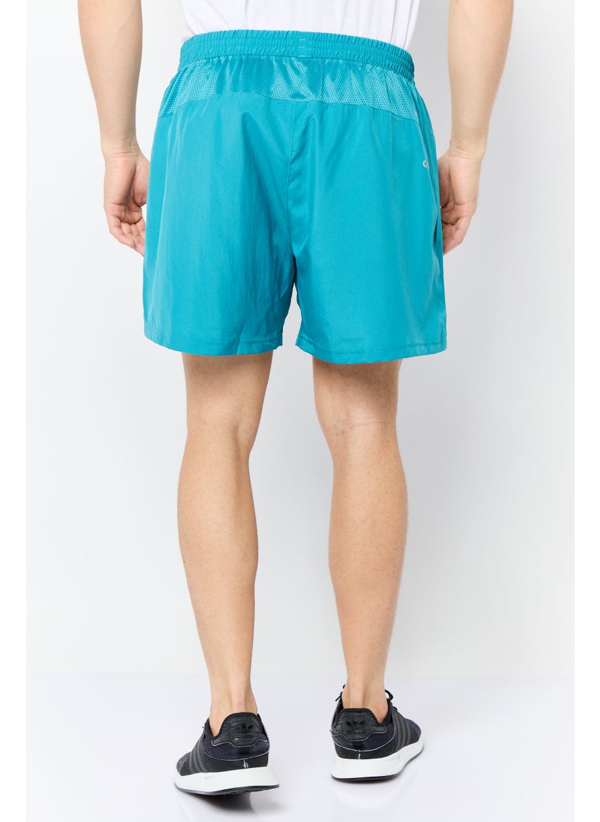 Men Sportswear Fit 5 Inseam Running Shorts, Teal Green