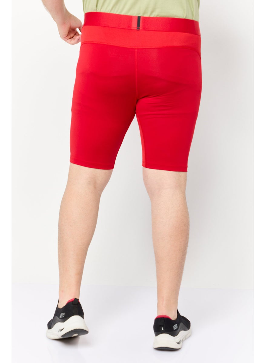 Men Sportswear Fit Brand Logo Training Short, Red