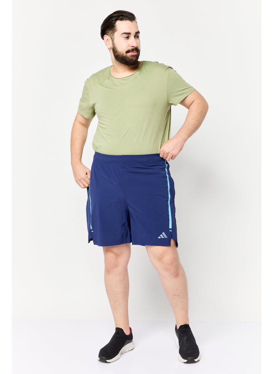 Men Regular Fit 7 Inseam Training Shorts, Navy