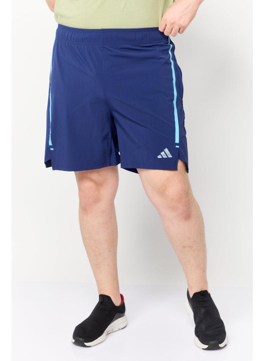 Men Regular Fit 7 Inseam Training Shorts, Navy
