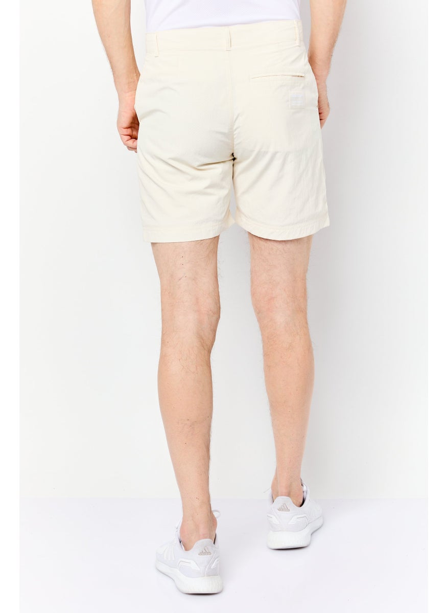 Men Sportswear Fit Formal Training Shorts, Beige