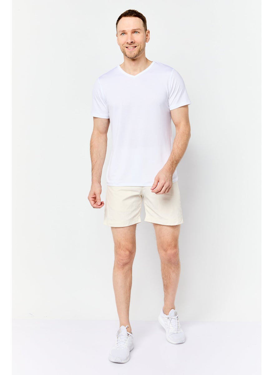 Men Sportswear Fit Formal Training Shorts, Beige