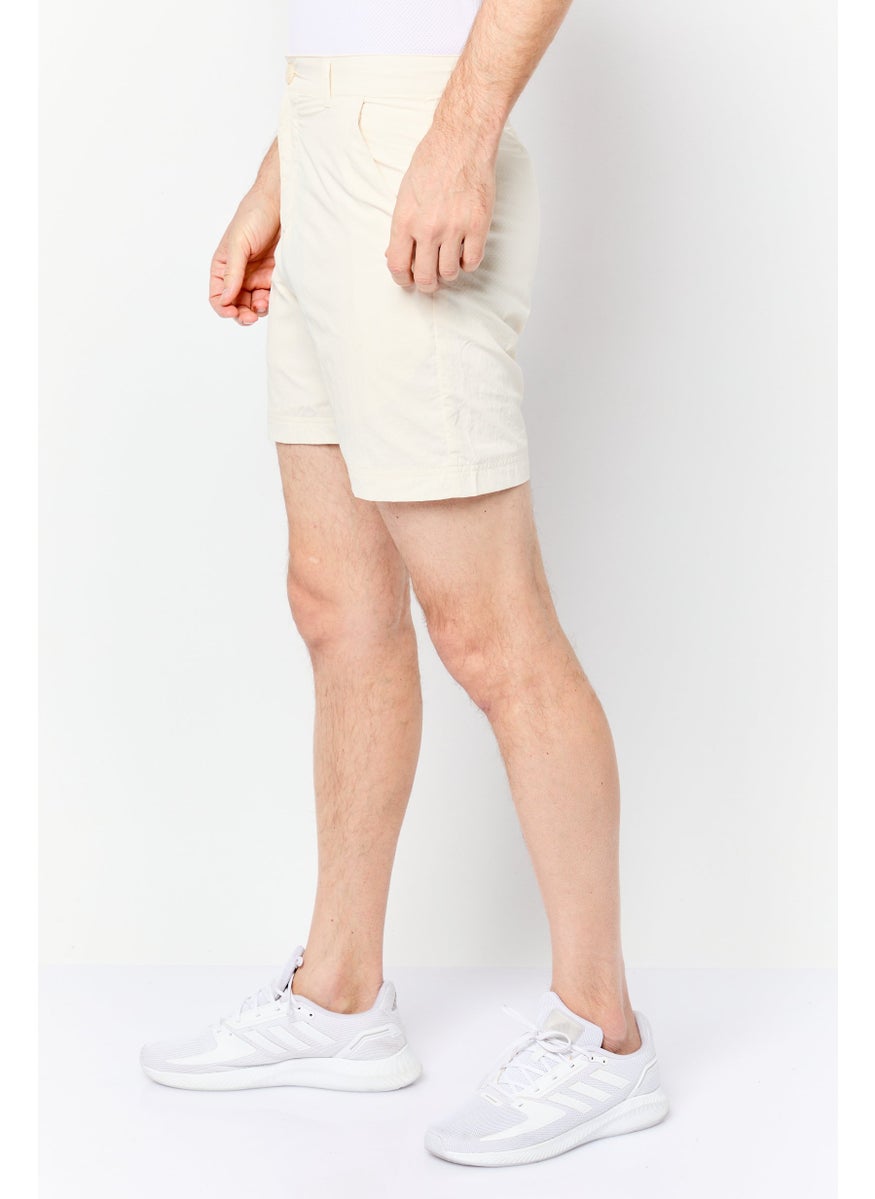 Men Sportswear Fit Formal Training Shorts, Beige