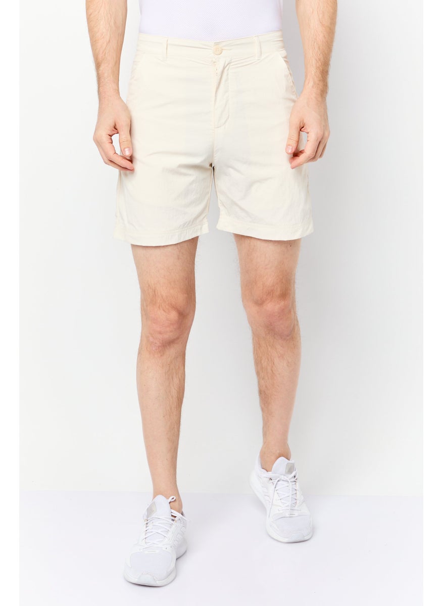Men Sportswear Fit Formal Training Shorts, Beige