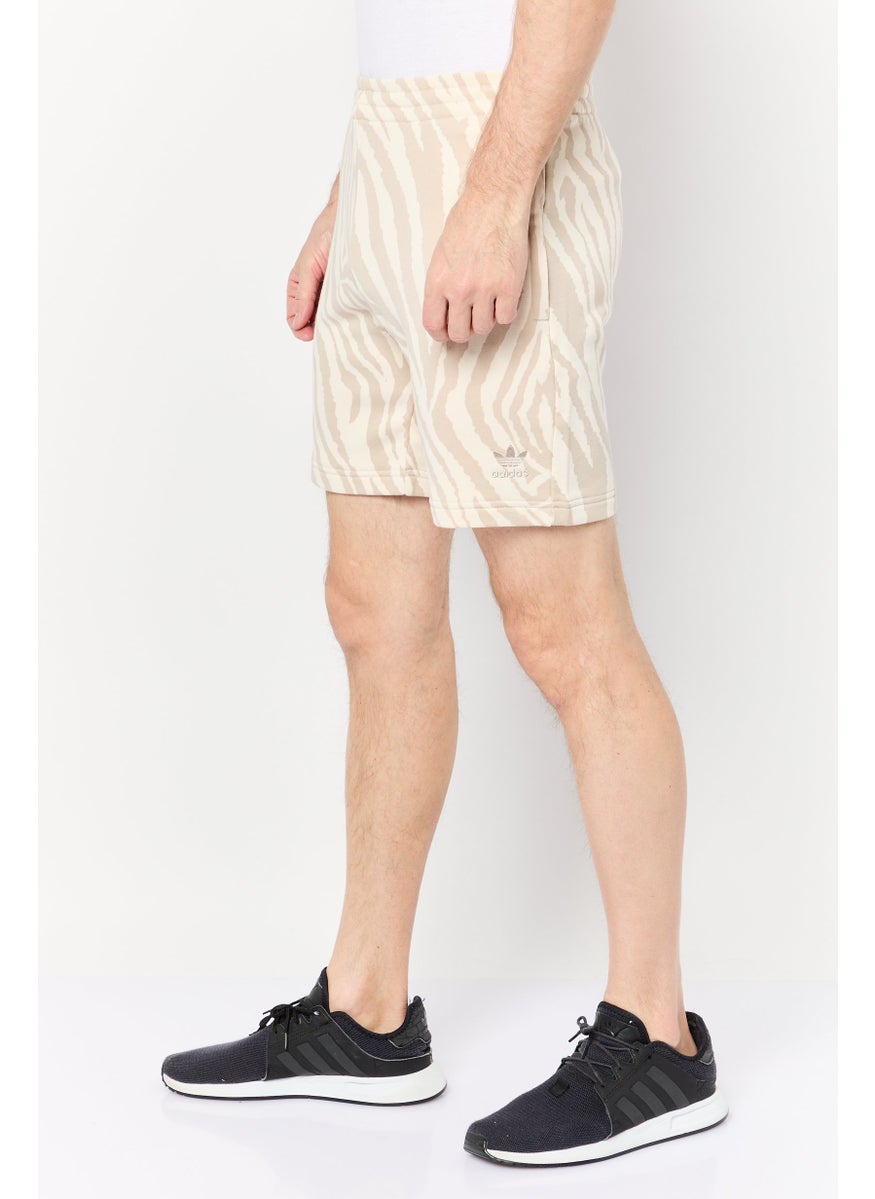 Men Sportswear Fit Outdoor Shorts, Beige