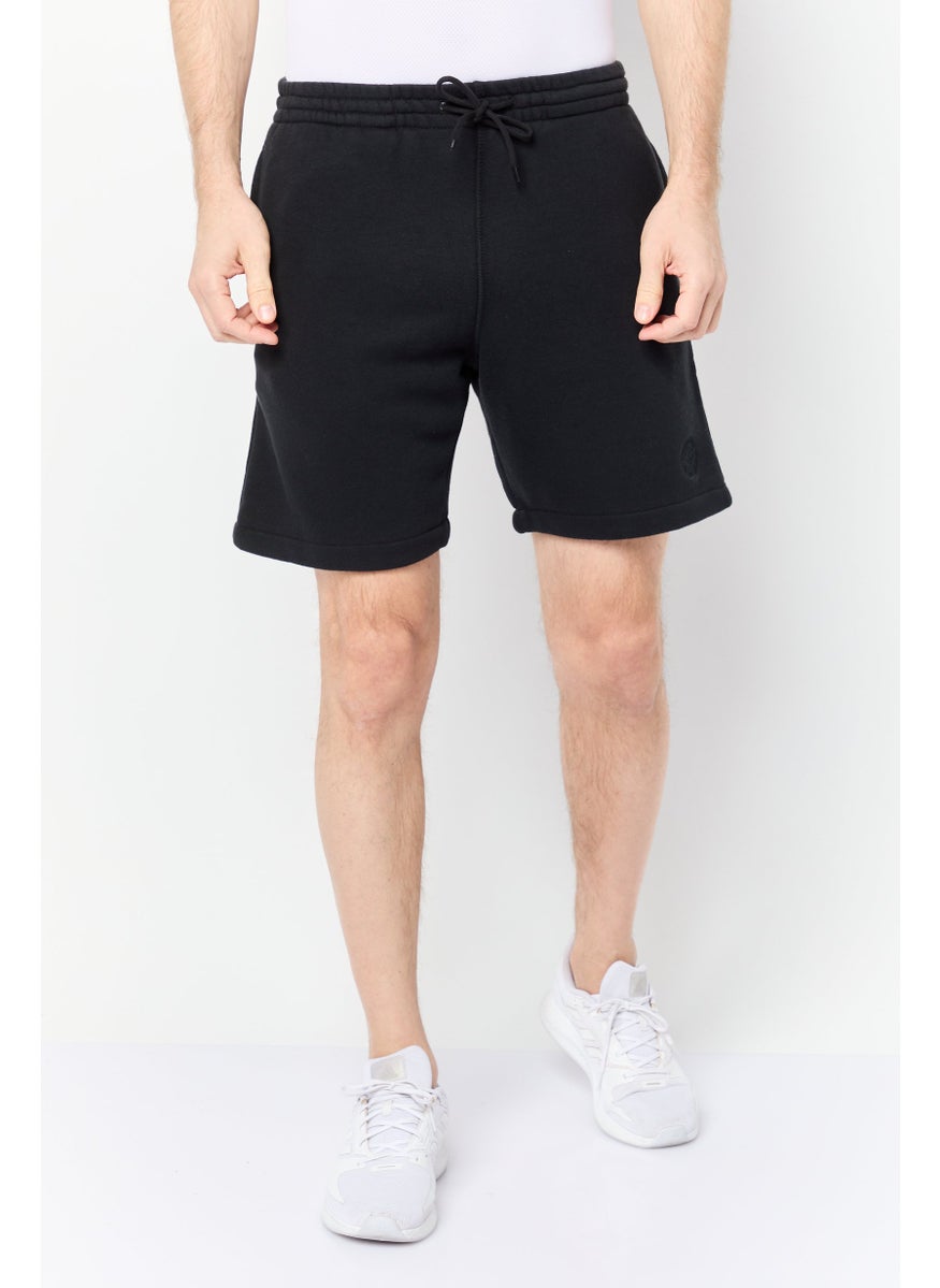 Men Plain Basic Shorts, Black