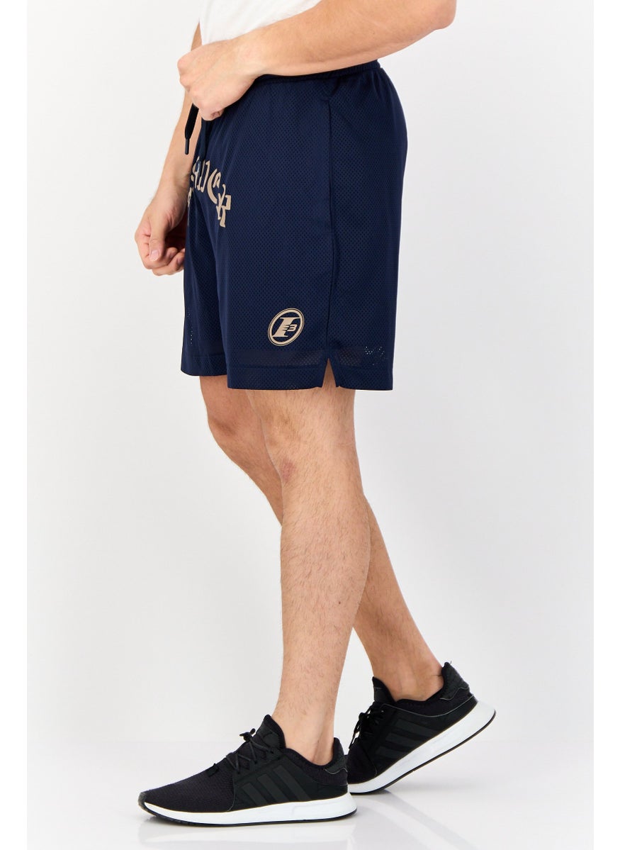 Men Sportswear Fit Outdoor Shorts, Navy