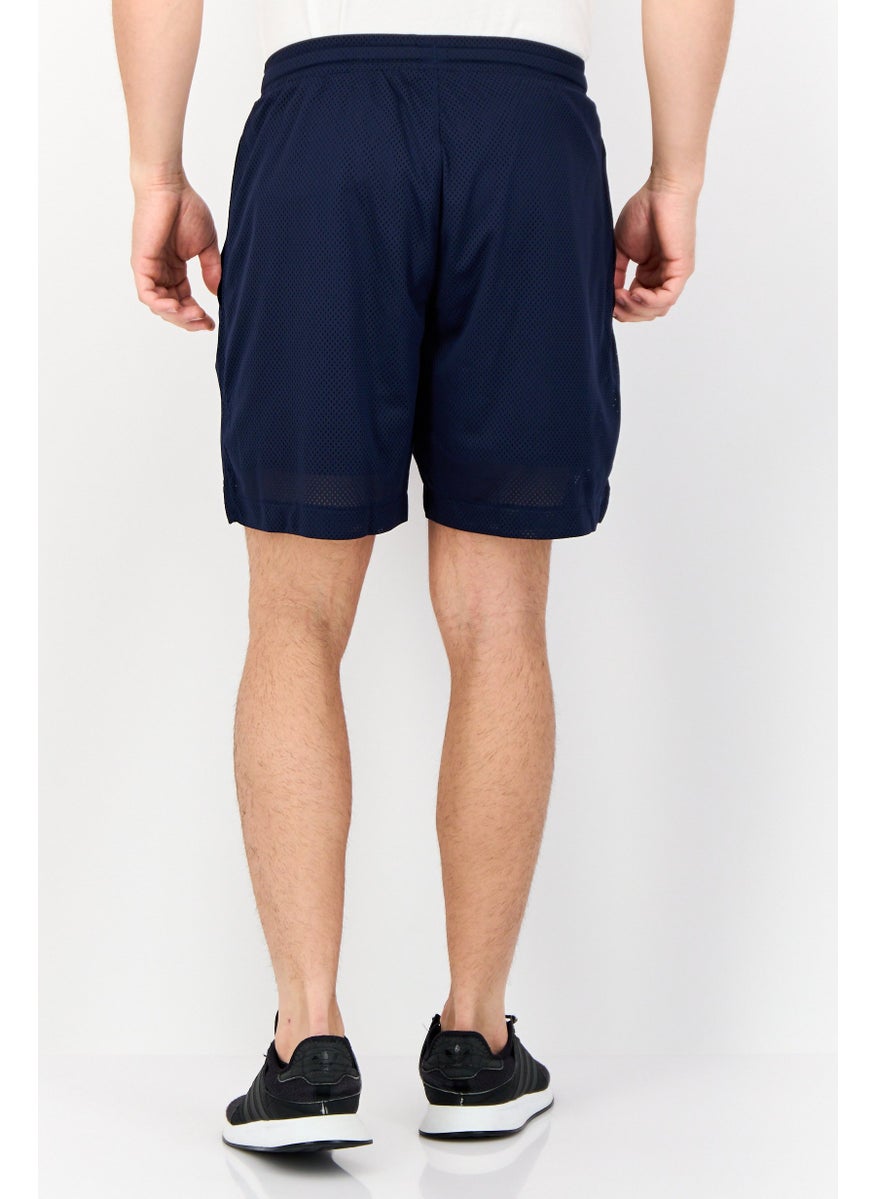 Men Sportswear Fit Outdoor Shorts, Navy