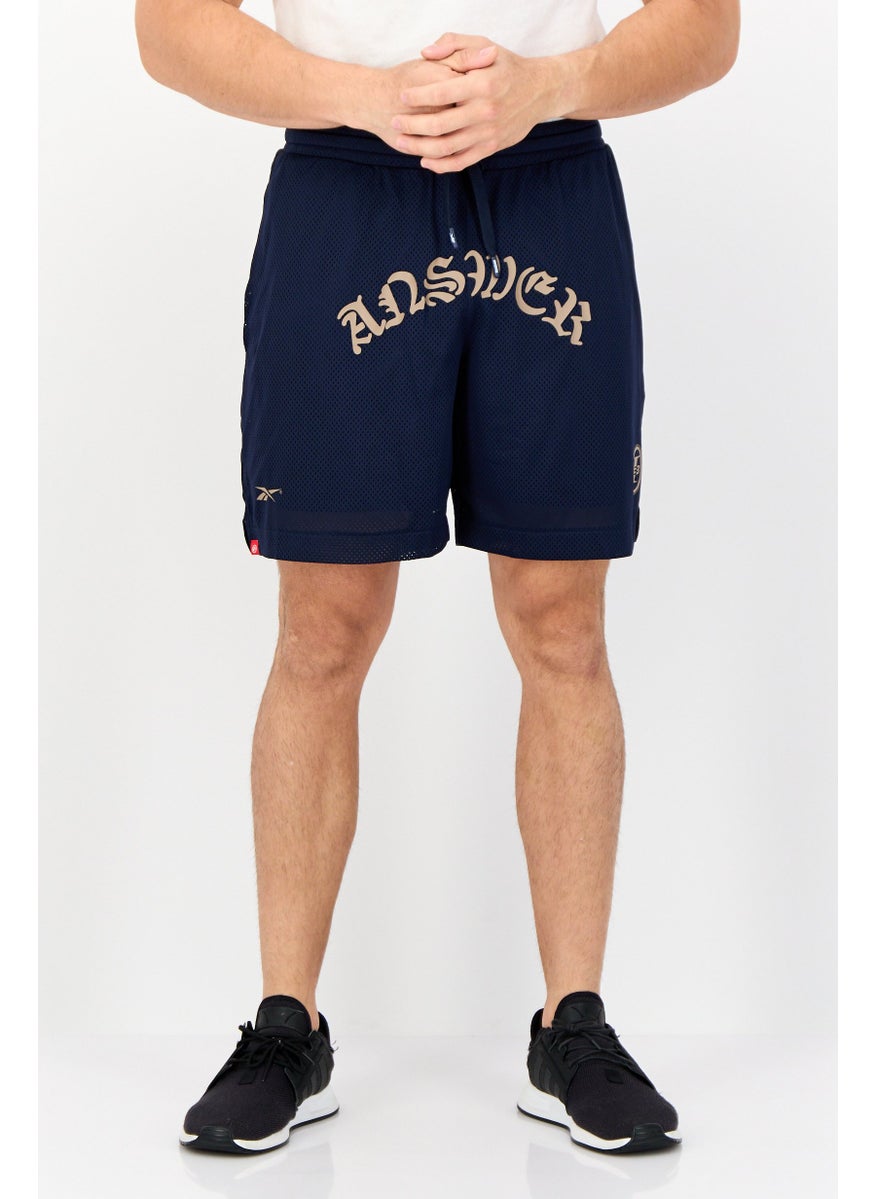 Men Sportswear Fit Outdoor Shorts, Navy