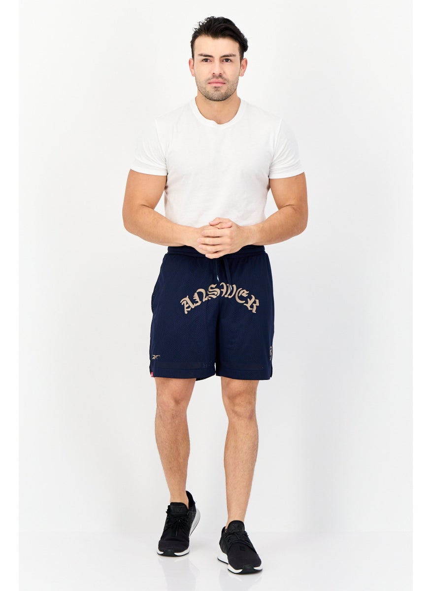 Men Sportswear Fit Outdoor Shorts, Navy