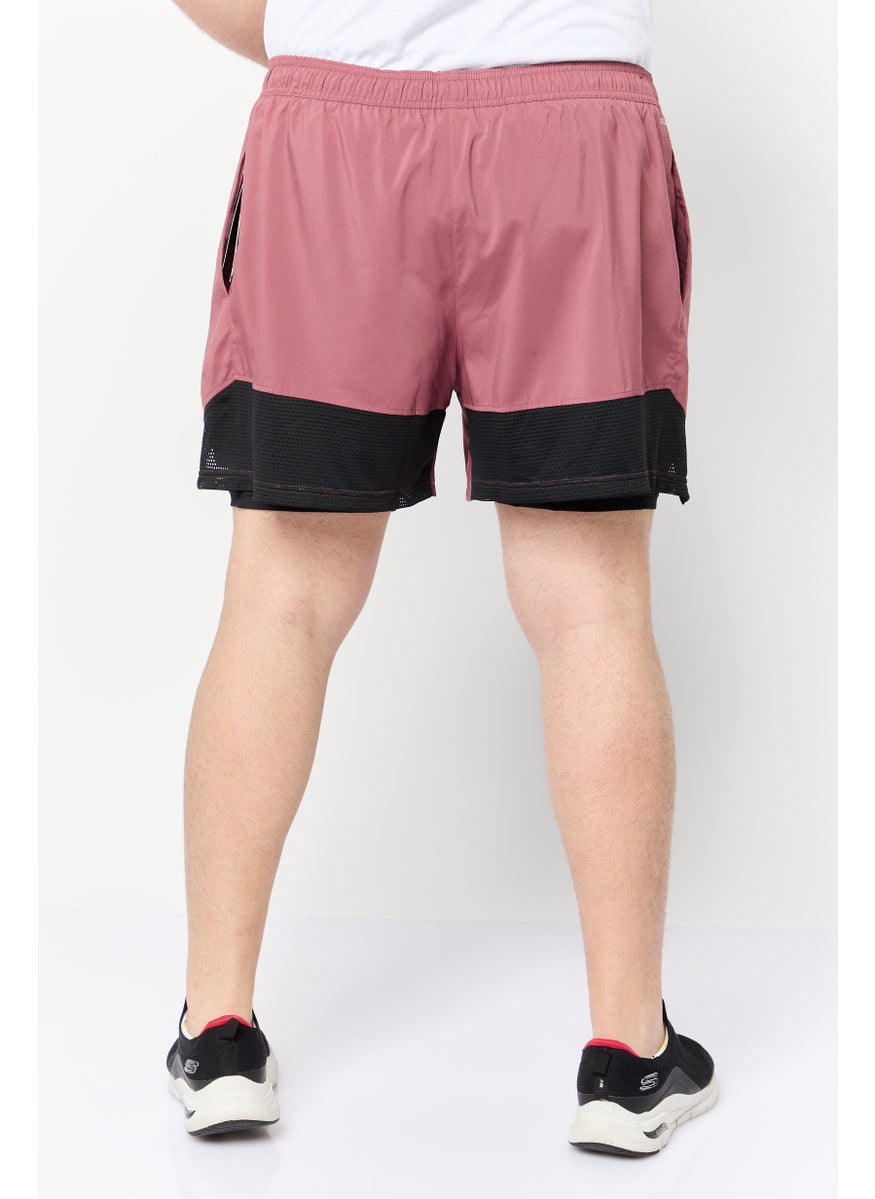 Men Sportswear Fit Training Shorts, Old Pink