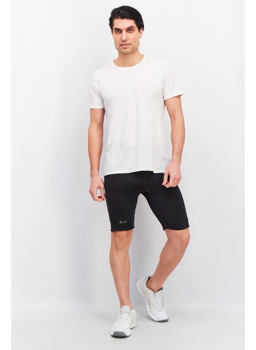 Men Sportwear Fit Training Cycling Short, Black