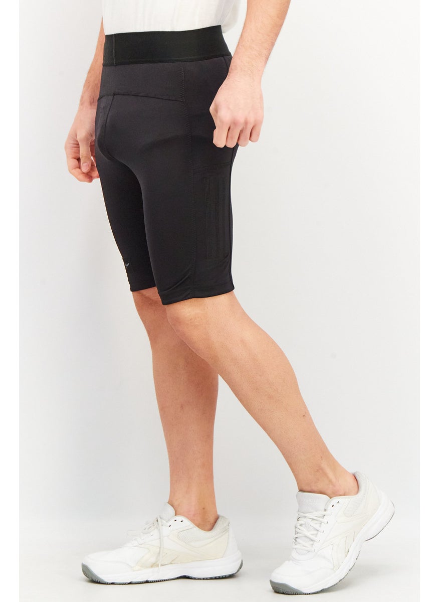 Men Sportwear Fit Training Cycling Short, Black