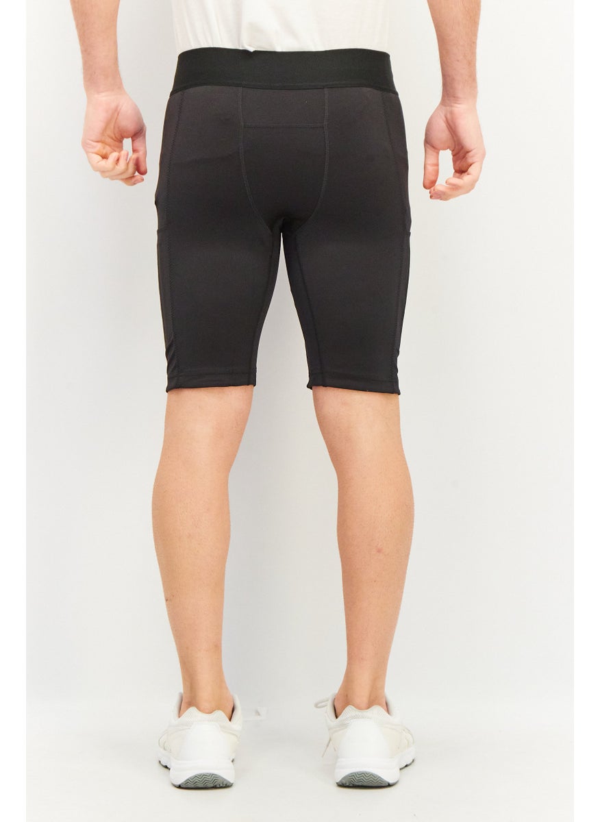 Men Sportwear Fit Training Cycling Short, Black