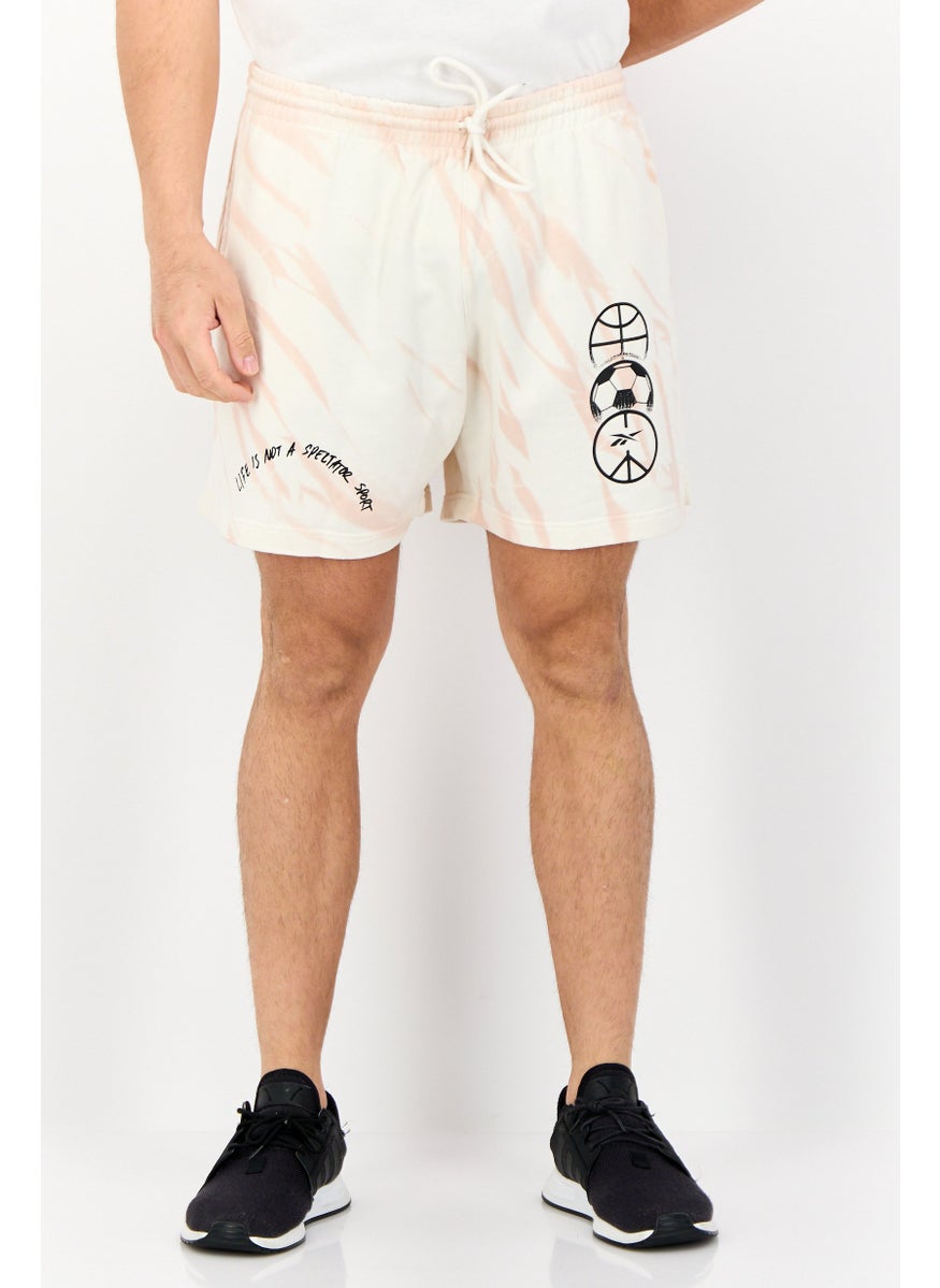 Men Sportswear Fit Outdoor Shorts, Off White