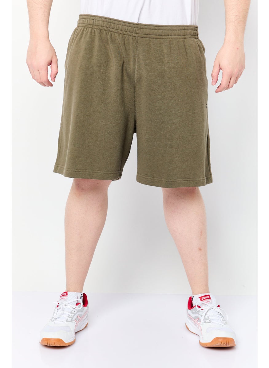 Men Sportswear Fit Training Shorts, Dark Olive