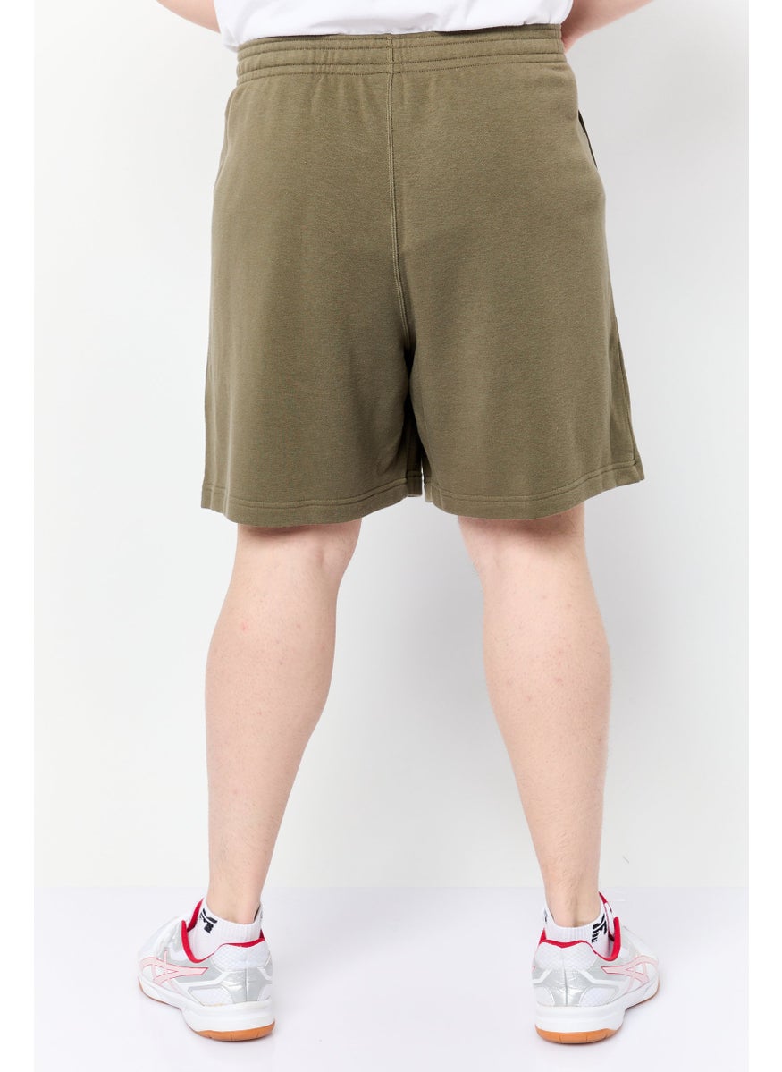 Men Sportswear Fit Training Shorts, Dark Olive