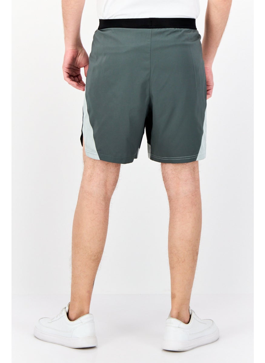 Men Sportswear Fit Running Short, Slate Green