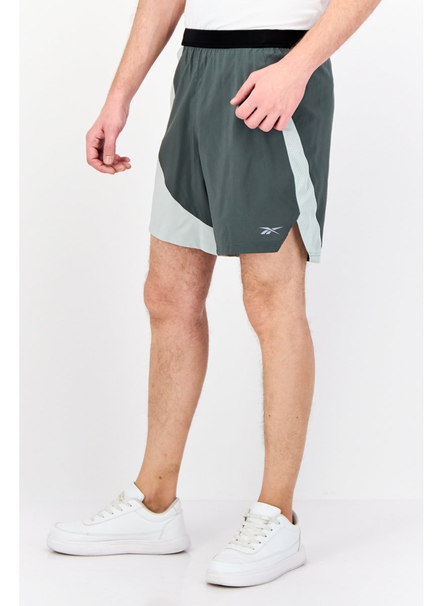 Men Sportswear Fit Running Short, Slate Green