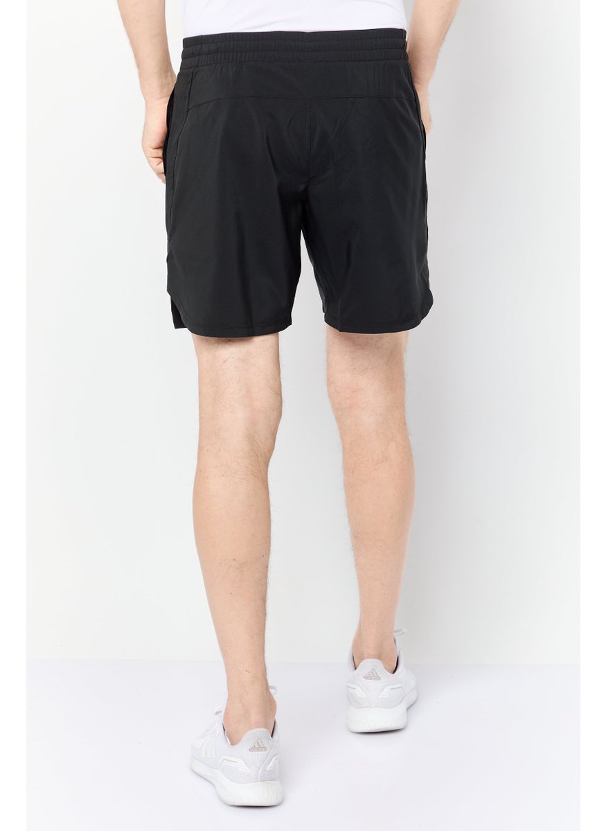 Men Sportswear Fit Running Shorts, Black