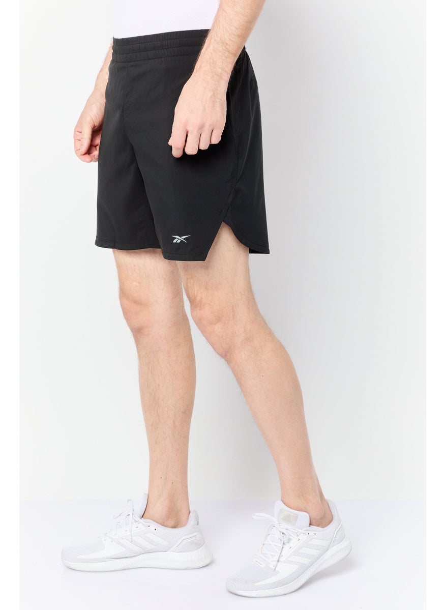 Men Sportswear Fit Running Shorts, Black