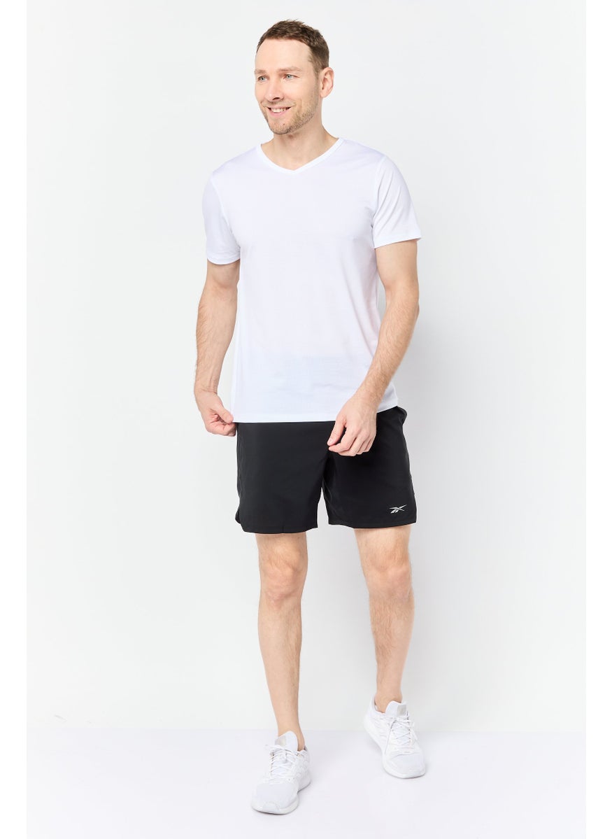 Men Sportswear Fit Running Shorts, Black