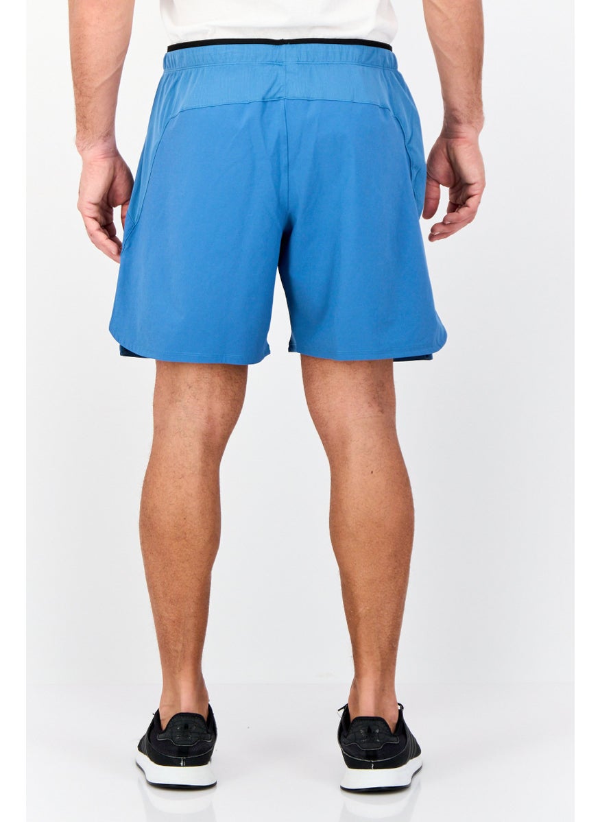 Men Sportswear Fit Training Shorts, Blue