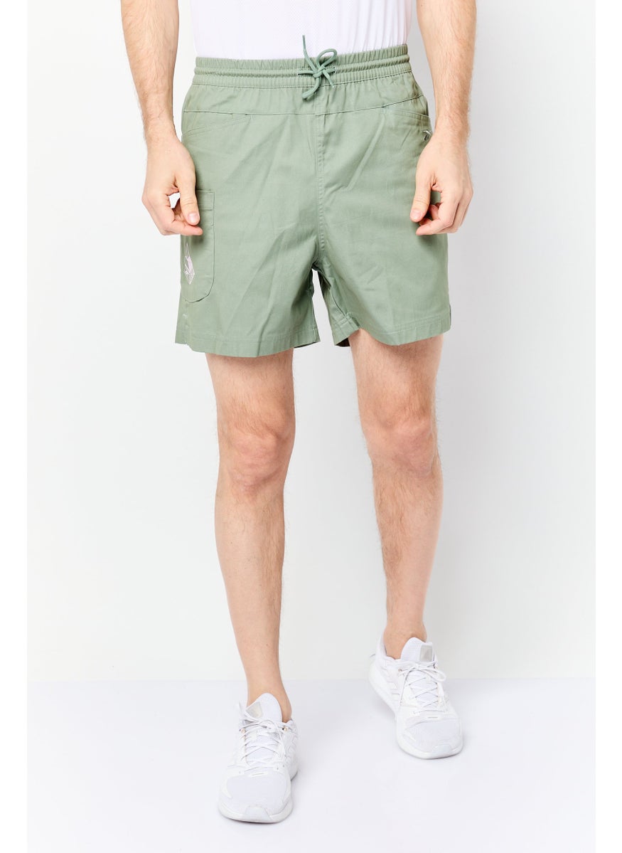 Men Sportswear Fit Skate Shorts, Sage Green