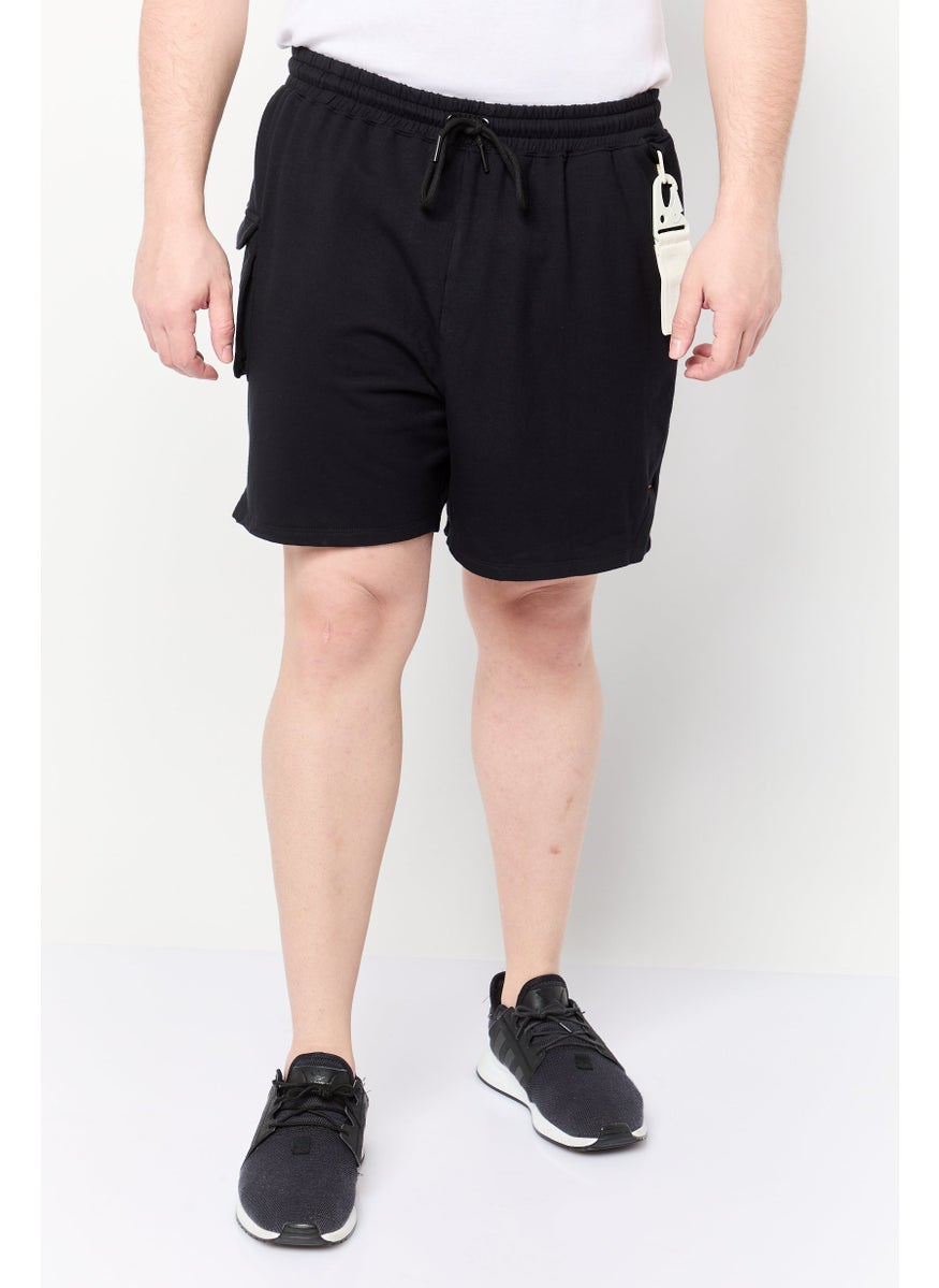 Men Sportswear Fit Training Cycling Shorts, Black