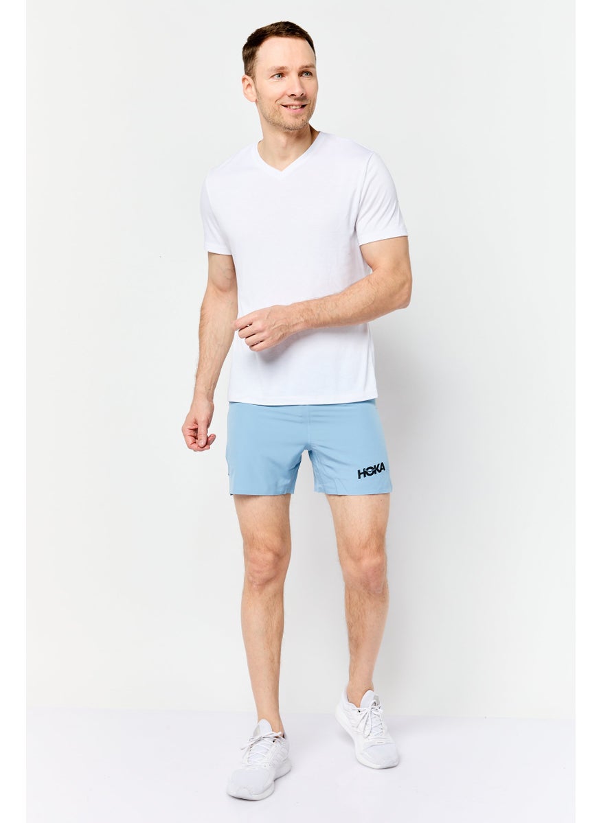 Men Sportswear Fit Training Shorts, Slate Blue