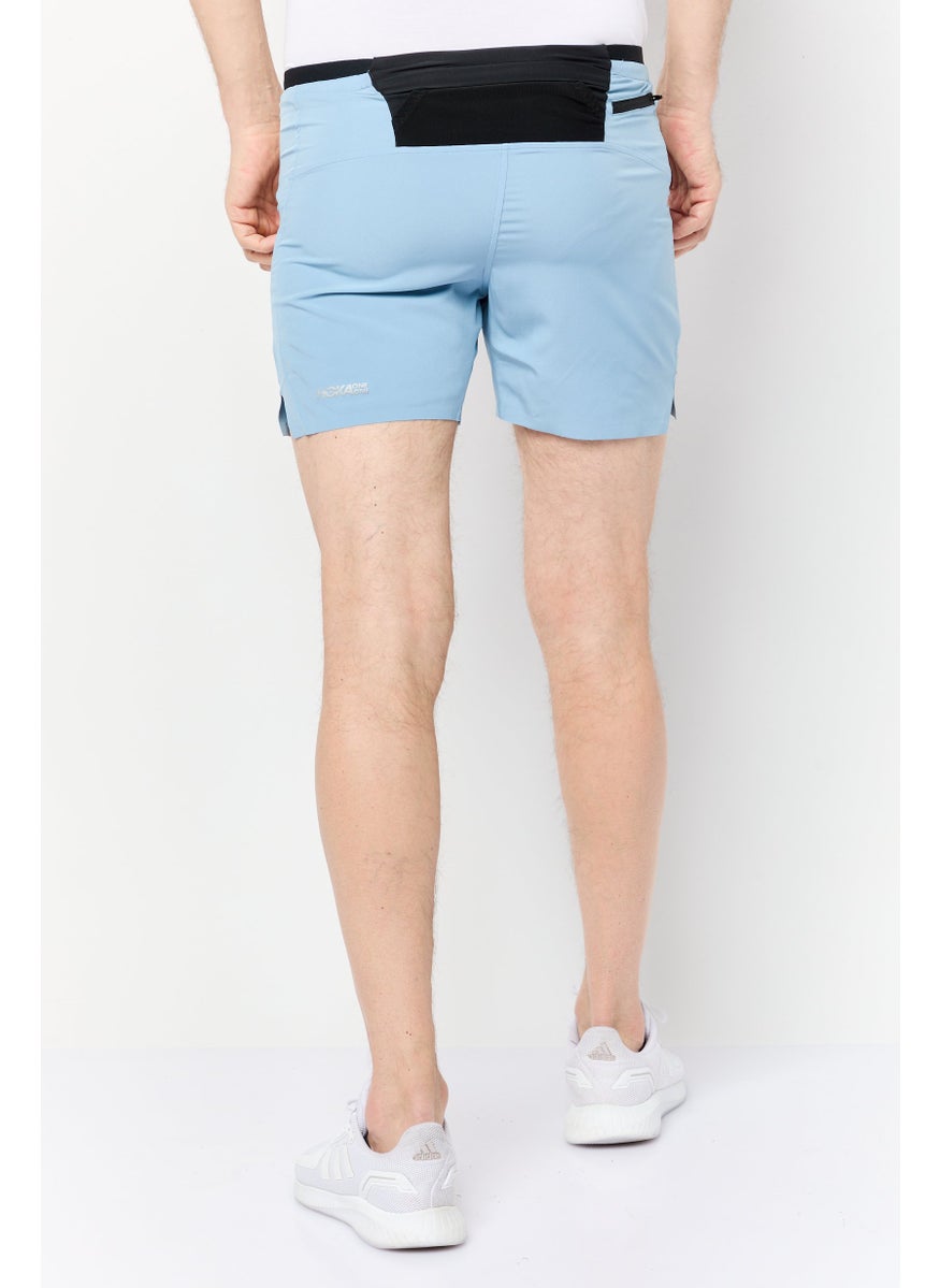 Men Sportswear Fit Training Shorts, Slate Blue