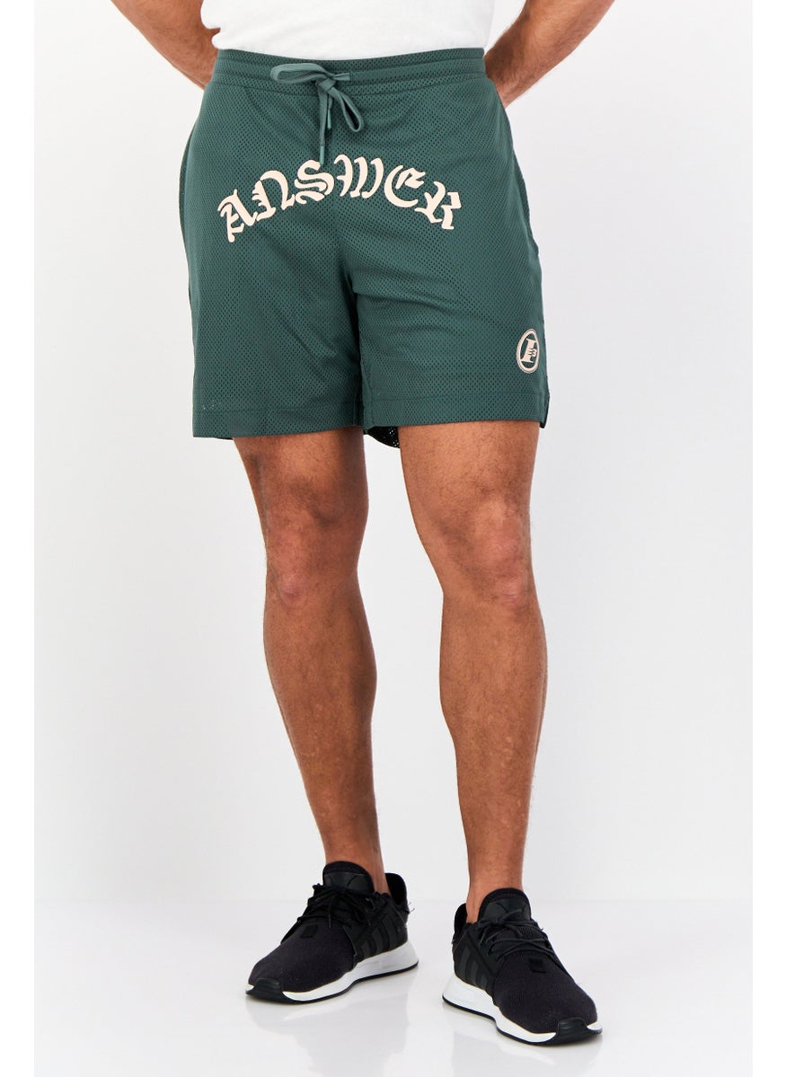 Men Sportswear Fit Outdoors Shorts, Dark Green