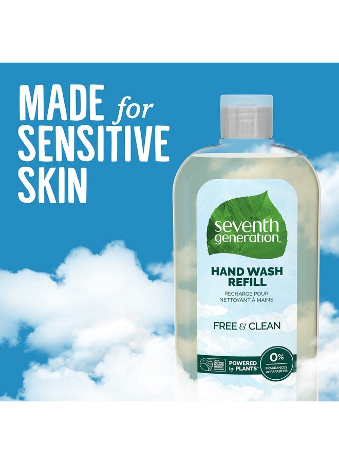 Seventh Generation Hand Soap Refill, Free & Clear Unscented, 24 oz, 3 pack (Packaging May Vary)