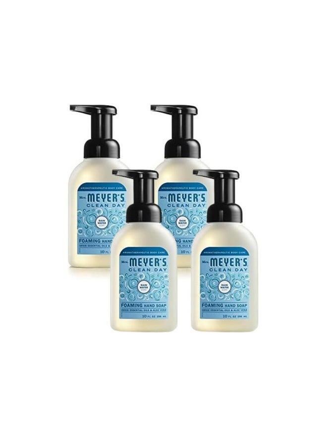 MRS. MEYER'S CLEAN DAY foaming Hand Soap, Rainwater Scent 10 Fl Oz (Pack of 4)
