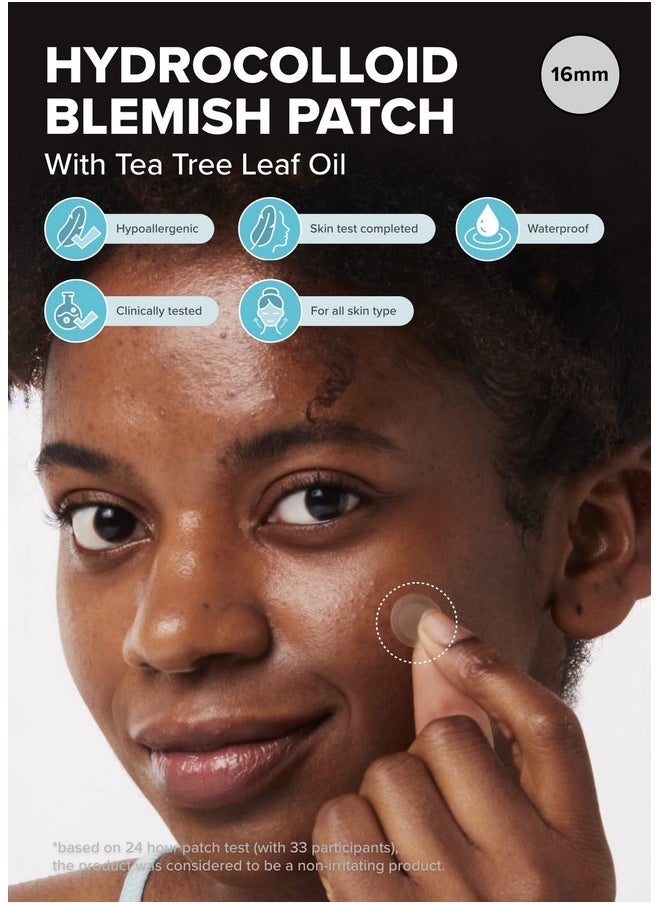 I DEW CARE Hydrocolloid Acne Pimple Patch - Timeout Blemish Dark Spot | Korean zit patches for face and skin, 32 Count (16mm), Facial Stickers, Pus absorbing with Tea Tree Leaf Oil