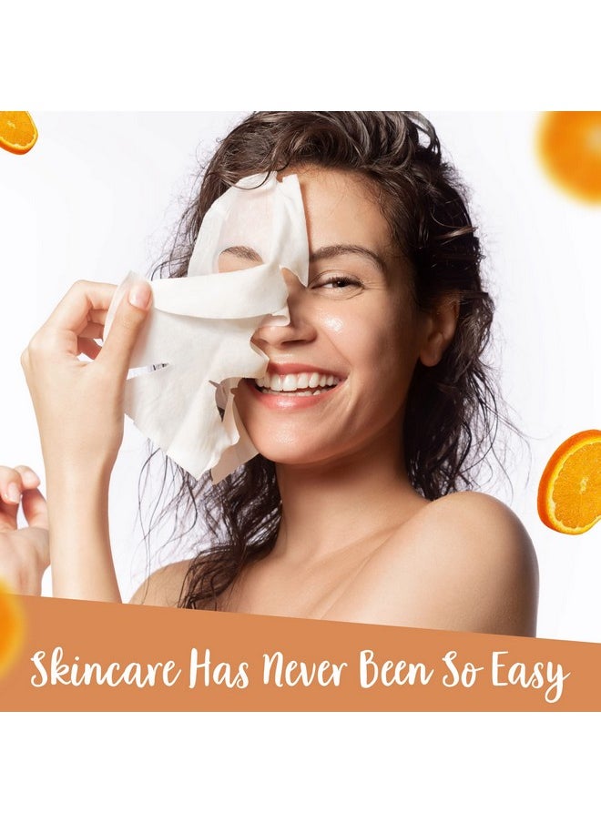 VIVO Vitamin C Sheet Mask - Vitamin C Sheet Mask for Anti Aging - Mask with Collagen - Vitamin C Mask For Healthy Skin from Per Lei (2 Pack)