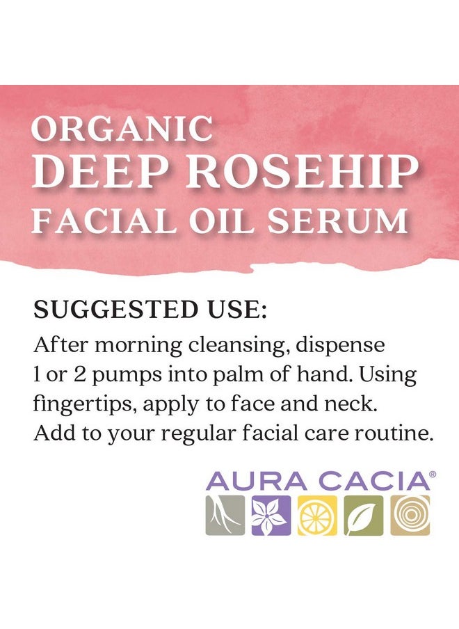 Aura Cacia - Rosehip Restoring Serum | Organic Facial Care | 1 fl. oz.