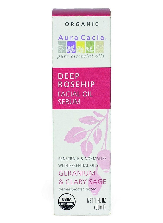 Aura Cacia - Rosehip Restoring Serum | Organic Facial Care | 1 fl. oz.