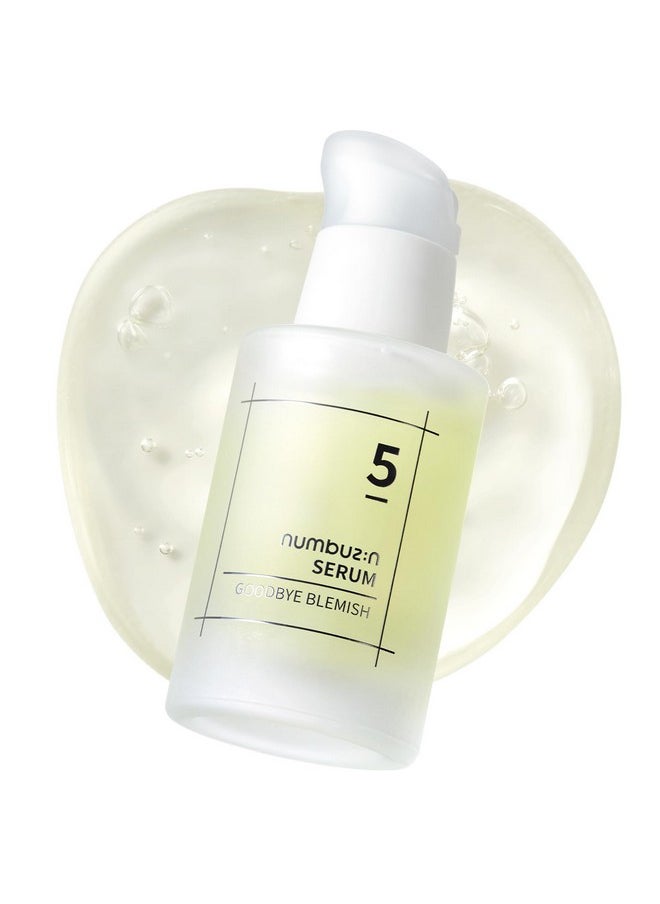 numbuzin No.5 Goodbye Blemish Serum | Blemish Serum for Dark Spots, Acne Scars with Vitamin C, Niacinamide, Antioxidant | Lightweight Gel, Korean Skin Care for Face | 1.69 Fl Oz