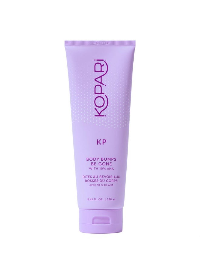 Kopari KP Body Bumps Be Gone Exfoliating Body Scrub with 10% AHA, to Smooth Skin, Reduce Bumps, Decongest Pores, Clarifying, Gently Exfoliate & Wash | 8.45 fl oz Tube