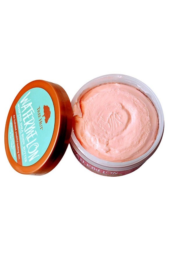 Tree Hut Radiant Skin Watermelon Shea Sugar Scrub Bundled With Watermelon Whipped Shea Body Butter